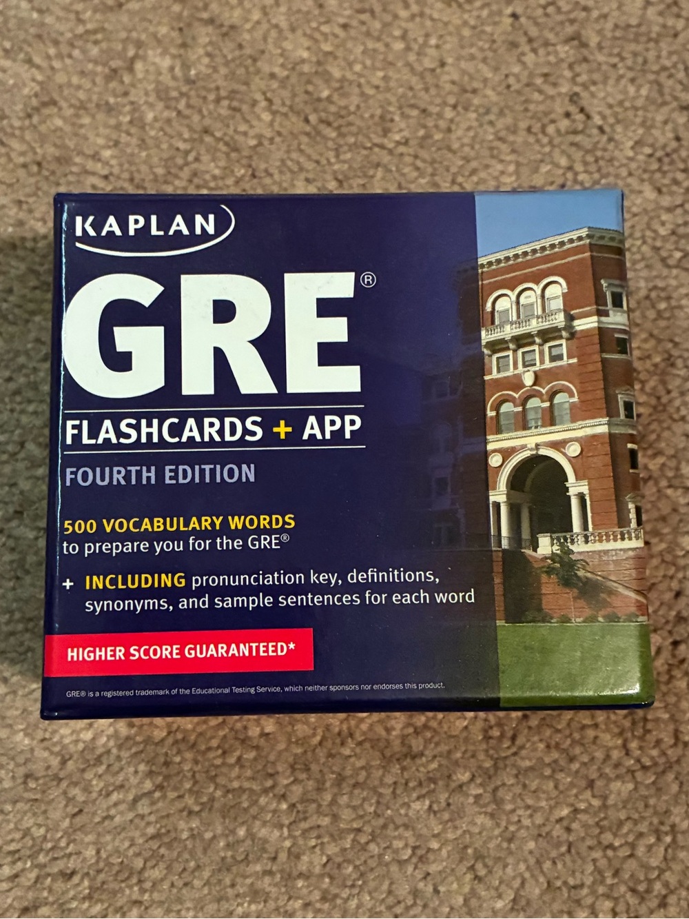 Kaplan GRE Vocabulary Flashcards - Study Tool in Excellent Condition